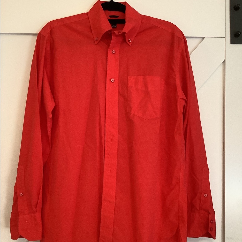 Tommy Hilfiger Red Button Down S/P